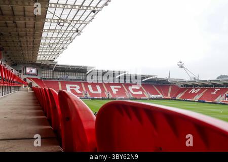 Rotherham, Regno Unito . 19 luglio 2025. Vista generale dello stadio di New York prima del Rotherham United vs Sheffield United - Club Friendly al New York Stadium. Crediti: Freddie Yeo/Alamy Live News Foto Stock