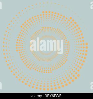 Sfondo con mezzitoni astratti. Modello di illusione ottica. Sfondo ottico. Logo moderno. Illustrazione Vettoriale