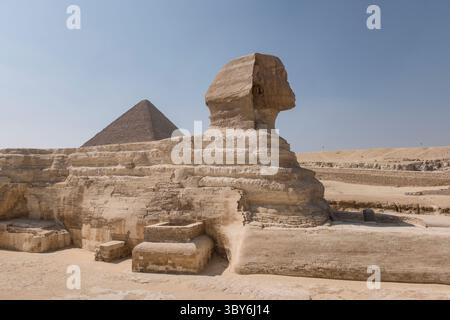 Grande Sfinge di Giza, Giza, Egitto Foto Stock