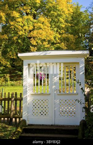 Garden Gate Goethehaus Weimar, Germania Foto Stock