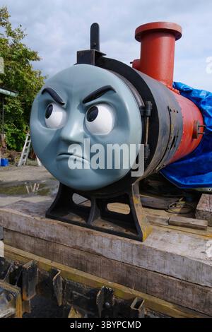 Awdry Extravaganza 2025, No6 Dougkas, Boiler, Talyllyn Narrow Gauge Steam Railway, Foto Stock