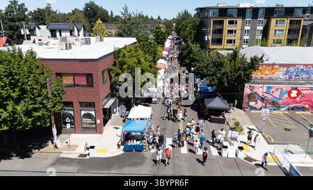 Mississippi Street Fair, Portalnd OR, Stati Uniti Foto Stock