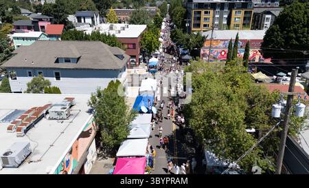 Mississippi Street Fair, Portalnd OR, Stati Uniti Foto Stock