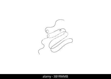 Disegno di una linea di un righello minimalista disegno di una linea di un righello stile minimalista illustrazione vettoriale stile illustrazione vettoriale Illustrazione Vettoriale