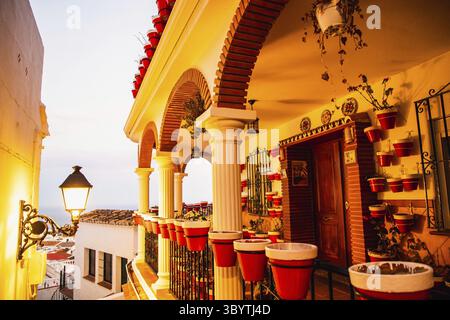 Pittoresco villaggio di Mijas. Costa del Sol, Andalusia, Spagna Foto Stock