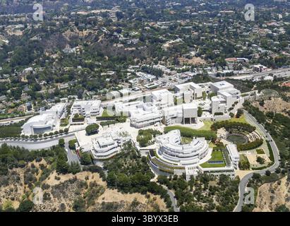 Los Angeles, USA - 27 maggio 2015: Veduta aerea del Getty Center di Brentwood, Los Angeles, USA Foto Stock
