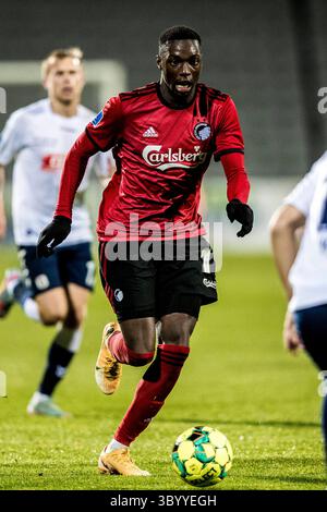25 ottobre 2020, Danimarca: Aarhus, Danimarca. 25 ottobre 2020. Mohamed Daramy (11) del FC Copenhagen visto durante la 3F Superliga match tra Aarhus GF e FC Copenhagen al Ceres Park di Aarhus., Credit:Lasse Lagoni / Gonzales Photo / ZUMA Press (Credit Image: © Lasse Lagoni / Gonzales/Gonzales Photo via ZUMA Press) Foto Stock