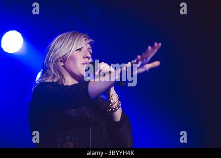 2 febbraio 2014, Copenaghen, Danimarca: Copenaghen, Danimarca. 2 febbraio 2014. La cantante e cantautrice inglese Ellie Goulding esegue un concerto dal vivo al Tap1 di Copenaghen. (Credito fotografico: Gonzales Photo - Rod Clemen) (credito immagine: © Rod Clemen/Gonzales Photo via ZUMA Press) Foto Stock