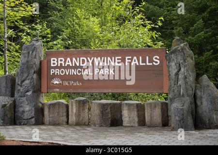 Brandywine Falls, British Columbia Foto Stock