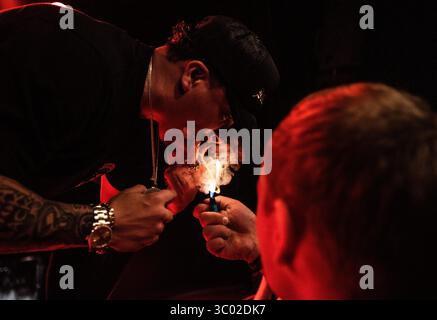 7 novembre 2019, Copenaghen, Danimarca: Copenaghen, Danimarca. 7 novembre 2019. Il rapper e paroliere americano Demrick esegue un concerto dal vivo al Pumpehuset di Copenaghen. (Foto di credito: Gonzales Photo - Joe Miller) (foto di credito: © Joe Miller/Gonzales Photo via ZUMA Press) Foto Stock