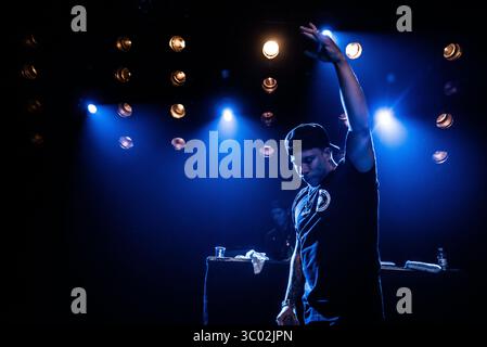7 novembre 2019, Copenaghen, Danimarca: Copenaghen, Danimarca. 7 novembre 2019. Il rapper e paroliere americano Demrick esegue un concerto dal vivo al Pumpehuset di Copenaghen. (Foto di credito: Gonzales Photo - Joe Miller) (foto di credito: © Joe Miller/Gonzales Photo via ZUMA Press) Foto Stock
