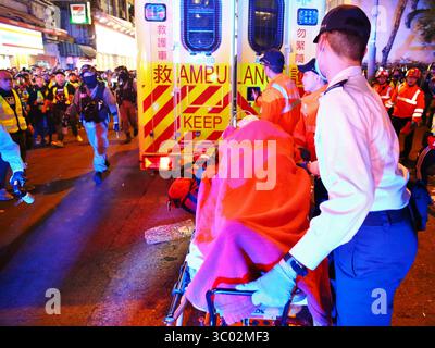 25 dicembre 2019, Hong Kong, Repubblica Popolare Cinese: Hong Kong, Cina. 25 dicembre 2019. Il Natale a Hong Kong è caratterizzato da manifestazioni e disobbedienza civile. (Immagine di credito: © Gonzales/Gonzales foto tramite ZUMA Press) Foto Stock