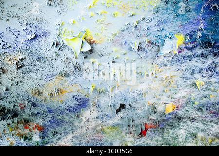 27 febbraio 2014 - Ginevra, Svizzera - Ginevra - Svizzera, 27 febbraio 2014. Il pittore spagnolo Miquel Barcelo è l'artista dietro il soffitto colorato della sala diritti umani e Alleanza delle civiltà (sala XX) presso l'Ufficio delle Nazioni Unite a Ginevra, il Palais des Nations. Le forme stalattite sono ispirate dalla natura. (Immagine di credito: © Mathias Bojesen/Gonzales foto tramite ZUMA Press) Foto Stock