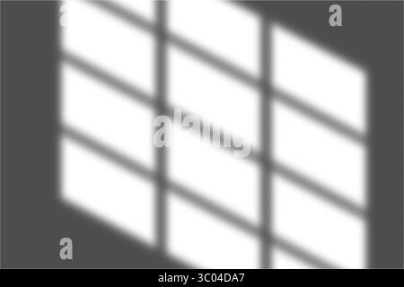 Un effetto d'ombra uniforme e sfocato che crea una curva delicata su uno sfondo bianco chiaro, suggerendo luce e forma. Illustrazione Vettoriale