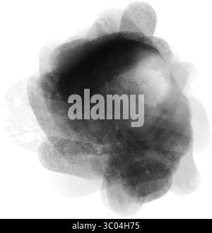 Un effetto d'ombra uniforme e sfocato che crea una curva delicata su uno sfondo bianco chiaro, suggerendo luce e forma. Illustrazione Vettoriale