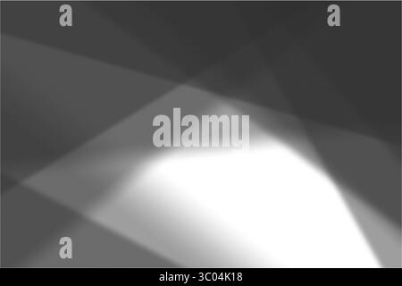 Un effetto d'ombra uniforme e sfocato che crea una curva delicata su uno sfondo bianco chiaro, suggerendo luce e forma. Illustrazione Vettoriale