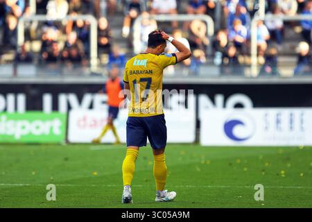 20 luglio 2020, Lyngby, Danimarca: Lyngby, Danimarca, 20 luglio 2020. Edgar Babayan (17) di Hobro IK visto durante il 3F Superliga match tra Lyngby Boldklub e Hobro IK al Lyngby Stadium. (Credito fotografico: Gonzales Photo - Rune Mathiesen) (immagine di credito: © Rune Mathiesen/Gonzales Photo via ZUMA Press) Foto Stock