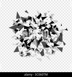 Esagoni astratti colpo di cappellaio . Modello di sfondo texture geometrica isolato. Illustrazione vettoriale. Illustrazione Vettoriale