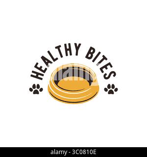 Logo Healthy Bites Illustrazione Vettoriale