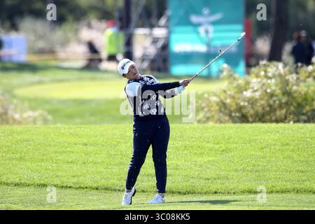 11 ottobre 2018 - Incheon, Corea del Sud - Hana Jang della Corea del Sud azione sull'undicesimo green durante un LPGA KEB Hana Bank Championship Round 1 presso il campo da golf Sky72. (Immagine di credito: © JNA via ZUMA Wire) Foto Stock