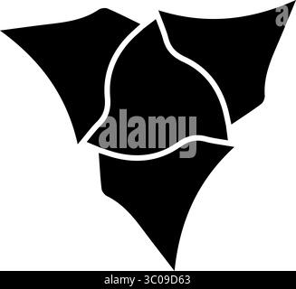 motivo geometrico astratto nero Illustrazione Vettoriale