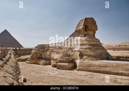 Grande Sfinge di Giza, Giza, Egitto Foto Stock