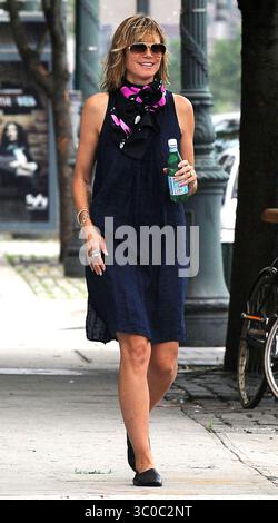 Heidi Klum fuori e intorno a Manhattan, New York City - 15 luglio 2010 Foto Stock