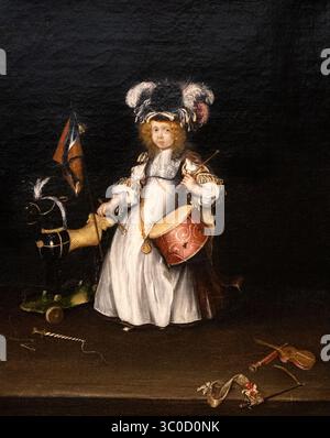 Gesina ter Borch "Ritratto di Mosè ter Borch a due anni" 1667-69. Mosè dipinto da sua sorella maggiore da bambino dopo essere stato ucciso all'età di 22 anni Foto Stock