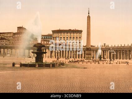 19 settembre 2018 - Roma, Italia - il Vaticano II, Roma, Italia, Photochrome Print, Detroit Publishing Company, 1900 (immagine di credito: © JT Vintage/Glasshouse via ZUMA Wire) Foto Stock