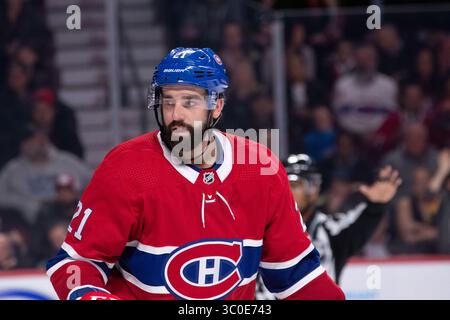 10 novembre 2018: Il difensore dei Montreal Canadiens David Schlemko (21) durante la partita NHL tra i Vegas Golden Knights e i Montreal Canadiens al Bell Centre di Montreal, Canada. Daniel Lea/CSM(immagine di credito: &Copy; Daniel Lea/CSM tramite cavo ZUMA) Foto Stock