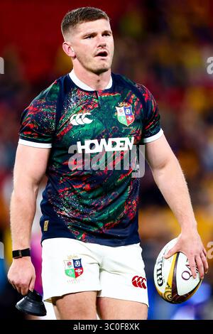 Brisbane,Australia,19,luglio,2025 Owen Farrell Australia Wallabies contro The British & Irish Lions, The 1st test, Rugby Union Credit: Jason o'Brien / Seconds left /Alamy Foto Stock