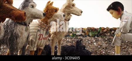 Golden Globes 2019: Nominee: MIGLIOR ATTORE IN Un FILM. In foto: DATA DI USCITA: 23 marzo 2018 TITOLO: Isle of Dogs STUDIO: Fox Searchlight Pictures DIRECTOR: Wes Anderson TRAMA: Ambientato in Giappone, Isle of Dogs segue l'odissea di un ragazzo alla ricerca del suo cane perduto. PROTAGONISTA: Voce di Jeff Goldblum, Bill Murray, Bob Balaban, Edward Norton, Bryan Cranston, Koyu Rankin. (Immagine di credito: © Fox Searchlight Pictures/Entertainment Pictures/ZUMAPRESS.com) Foto Stock