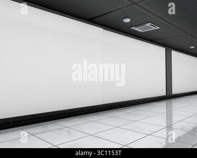 Mockup per affissioni a parete al coperto Foto Stock