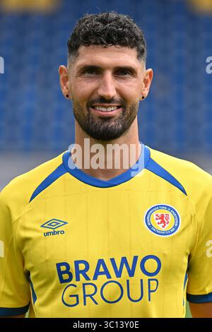 22 luglio 2025, bassa Sassonia, Brunswick: Calcio: Bundesliga 2, servizio fotografico Eintracht Braunschweig. Fabio Kaufmann di Braunschweig. Foto: Swen Pförtner/dpa Foto Stock