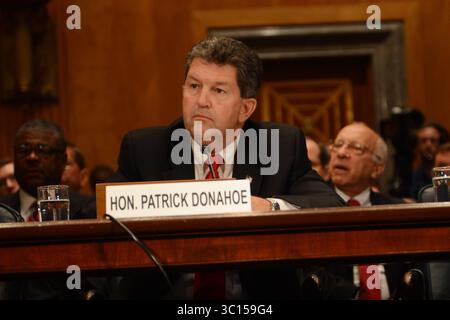19 settembre 2013 - Washington, Distretto di Columbia, Stati Uniti - 19/9/13- Capitol Hill- Washington DC..Patrick R. Donahoe il 73° Direttore generale delle poste degli Stati Uniti testimonia davanti al Senato. (Immagine di credito: Christy Bowe/ZUMA Wire) Foto Stock