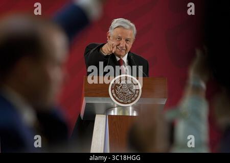 30 gennaio 2019 - Messico, Ciudad De Mexico, MESSICO - mercoledì 30 gennaio, 2019. il presidente Andres Manuel Lopez Obrador, accompagnato dal suo gabinetto di sicurezza, ha offerto la sua conferenza stampa mattutina in cui ha riferito del furto di carburante PEMEX ad Azcapotzalco a città del Messico. ANTONIO NAVA/PI (immagine di credito: © Prensa Internacional via ZUMA Wire) Foto Stock