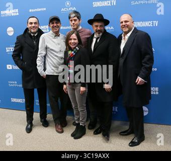 4 febbraio 2019 - Park City, Utah, Stati Uniti - i produttori di ''The Report'' partecipano alla prima all'Eccles Theater durante il Sundance Film Festival 2019. (Immagine di credito: © Debby Wong/ZUMA Wire) Foto Stock