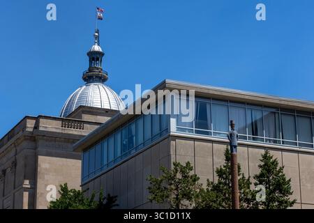 Edificio del Campidoglio dello stato dell'Illinois a Springfield, Illinois. Foto Stock