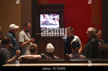 21 maggio 2011 - St. Paul, Minnesota, Stati Uniti - PAUL 05/21/11 LO SCORSO FINE SETTIMANA DURANTE LA SESSIONE ORDINARIA presso la legislatura... IN QUESTA FOTO la gente ha visto la discussione sul piano della casa durante il dibattito sull'emendamento del matrimonio al Campidoglio. (Immagine di credito: Kyndell Harkness/Minneapolis Star Tribune/TNS via cavo ZUMA) Foto Stock