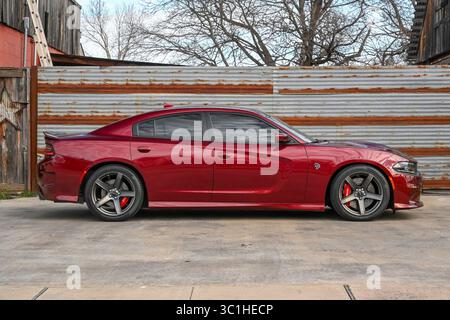 11 febbraio 2019: 2018 Dodge Charger SRT Hellcat 6,2L motore HEMI sovralimentato Albert pena/CSM(immagine di credito: &Copy; Albert pena/CSM tramite cavo ZUMA) Foto Stock