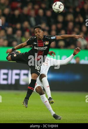 17 febbraio 2019 - Leverkusen, Germania - Wendell di Leverkusen visto in azione durante la partita di calcio della Bundesliga tra Bayer Leverkusen e fortuna Dusseldorf alla BayArena di Leverkusen. (Immagine di credito: © Osama Faisal/SOPA Images via ZUMA Wire) Foto Stock