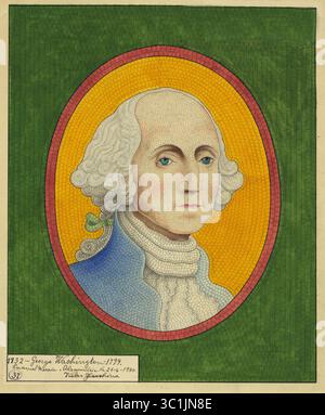 18 dicembre 2018 - USA - George Washington (1732-99), mosaico smaltato, di Victor Facchina, 1930 (immagine di credito: © JT Vintage/Glasshouse via ZUMA Wire) Foto Stock