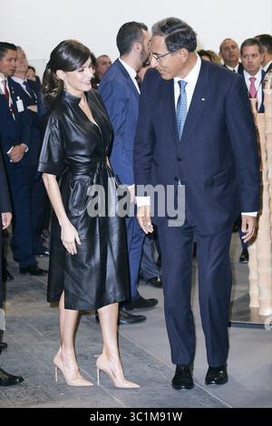 28 febbraio 2019 - Madrid, Madrid, Spagna - la Regina Letizia di Spagna, Martin Alberto Vizcarra Cornejo, Presidente del Perù, partecipa all'inaugurazione di ARCO 2019 all'IFEMA il 28 febbraio 2019 a Madrid, Spagna (Credit Image: © Jack Abuin/ZUMA Wire) Foto Stock