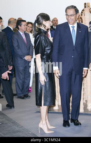 28 febbraio 2019 - Madrid, Madrid, Spagna - la Regina Letizia di Spagna, Martin Alberto Vizcarra Cornejo, Presidente del Perù, partecipa all'inaugurazione di ARCO 2019 all'IFEMA il 28 febbraio 2019 a Madrid, Spagna (Credit Image: © Jack Abuin/ZUMA Wire) Foto Stock