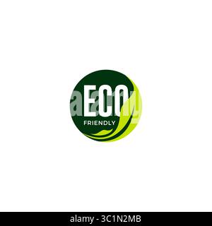 icone ecologiche. Bollini alimentari ecologici. Etichette per alimenti biologici e naturali. Illustrazione Vettoriale