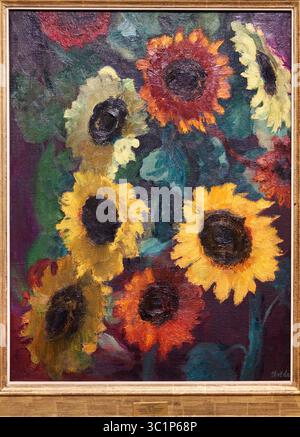 Girasoli incandescenti, 1936, Emil Nolde (Nolde, 1867-Seebüll, 1956), museo Thyssen Bornemisza, Madrid, Spagna. Foto Stock