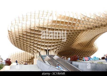 Impressionen: Metropol Parasol oder 'Setas de Sevila', Siviglia, Andalusia, Spanien (nur fuer redaktionelle Verwendung. Keine Werbung. Referenzdatenba Foto Stock