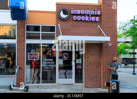 Negozio di biscotti Insomnia a Beale Street, Memphis, Tennessee Foto Stock