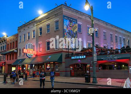 Alfred e' su Beale Street, Memphis, Tennessee, USA Foto Stock