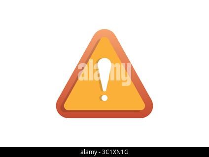 Vettore icona segnale di avvertimento – simbolo triangolo avviso di attenzione Illustrazione Vettoriale